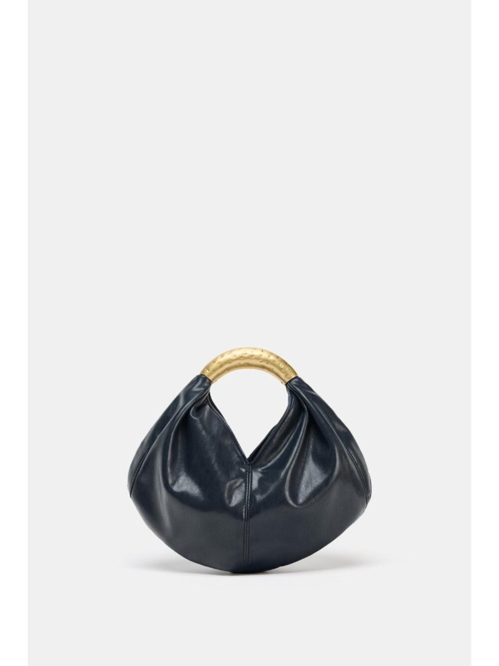 Zara Womens Purse Top Handle Bag Navy Blue Detachable Strap 6625/610 NWOT